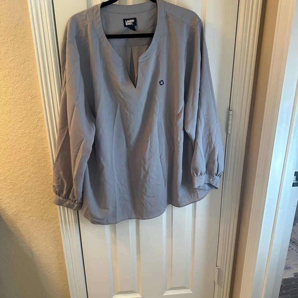 Chase Lands' End Women's Gray Top